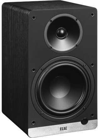 ELAC Debut ConneX DCB 61 - Altoparlanti per la riproduzione audio via HDMI, USB, Phono & Bluetooth, suono eccellente e design di alta qualità, 1 set di altoparlanti attivi, nero
