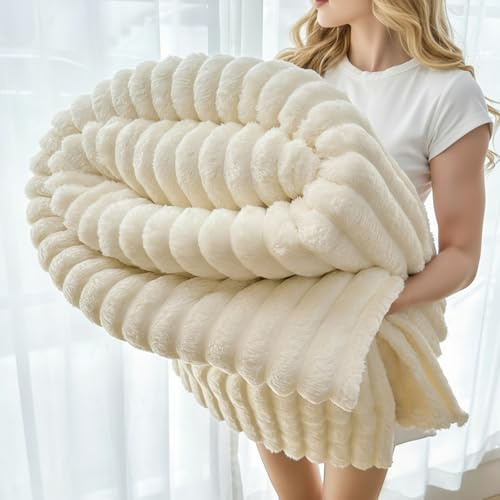 Coperta da letto 150x200cm, Morbida e calda copertas divano, Jacquard double-face Coperta Lavabile in lavatrice adatta a tutte le stagioni