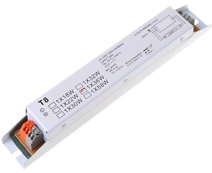 SXPXP Balasto electrónico Balasto electrónico T8 de 36 W for 1 lámpara Fluorescente, Color Blanco