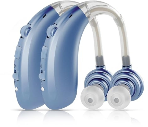 Britzgo Facile et léger à utiliser,Réglage 6 niveaux,Qualité sonore HD (Paire,Bleu).