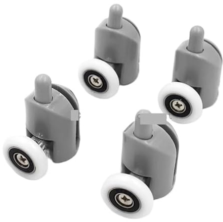 Puleggie di fissaggio per porte doccia, Rulli for porte scorrevoli della doccia, confezione da 4 a 8 pezzi, diametro 20 mm a 27, foro 6(4pcs Lower,22MM-6MM)