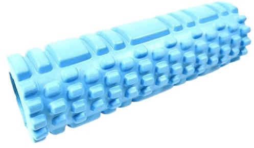 Skumrulle 26 cm skumrulle, yogakolonn, gym, fysisk träning, massagerulle tillbaka, träningsutrustning för hemmet(blå)