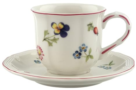 Villeroy & Boch Petite Fleur Mokka-/Espressotasse mit Untertasse
