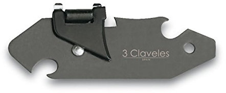 3Claveles 500 - Abrelatas explorador pavonado, Acero, Gris
