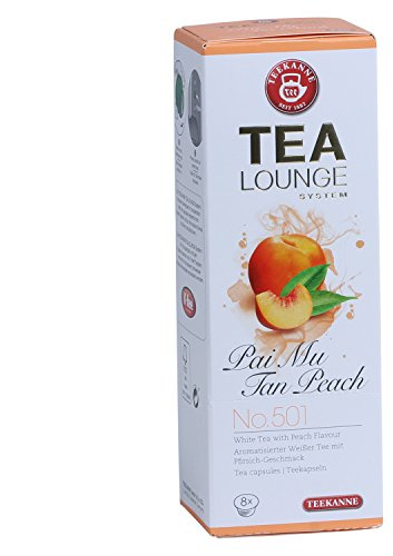 Teekanne Tealounge Kapseln - Pai Mu Tan Peach No. 501 Weißer Tee (8 Kapseln)