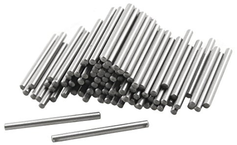 sourcing map 100 Stück Metall 1,2 mm x 15,8 mm Passstifte Befestigungselemente