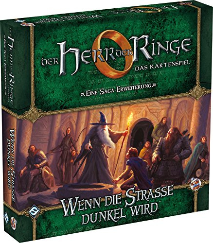 Asmodee HE380 - Herr der Ringe Kartenspiel - Wenn die Strasse dunkel wird - Saga Erweiterung 2
