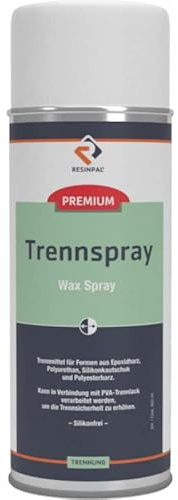 Trennspray RESINPAL 400 ml | Für Epoxidharz, Gießharz, Polyesterharz und Silikonkautschuk | Formentrennmittel für GFK-Fomren und Silikon-Formen |
