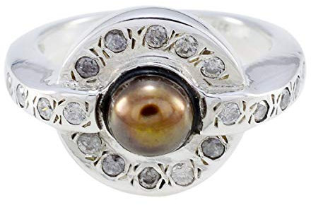 joyas plata schöner edelstein runde form multi stein cabochon gary perlenringe - 925 silber gary perlenring - juni geburtszwillinge astrologie schöner edelsteinring