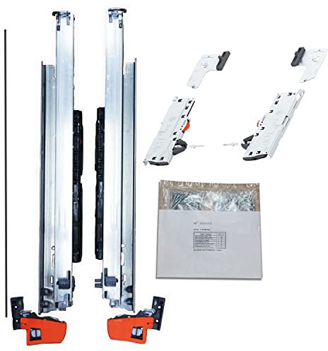 BLUM MOVENTO BLUMOTION S 766H Schubladenschienen, 580mm Vollauszug 70kg m.TIP-ON Funktion, 1 Paar inkl. Kupplung