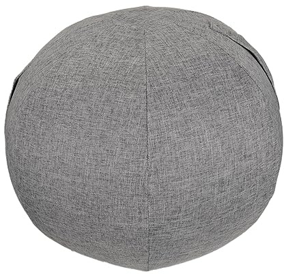 LOVIVER Couverture de Balle de Yoga Pilates Couverture de balles assises Anti-Rayures Anti-poussière avec poignées de Transport Pratiques Couverture de Balle, Gris 65cm