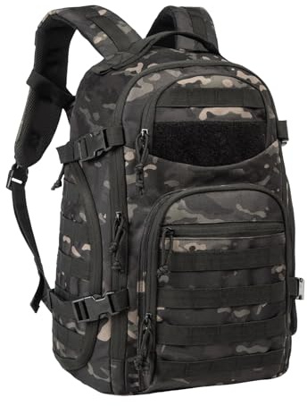 TRAILKICKER Taktisk laptop ryggsäck militär ryggsäck för män svart taktisk väska ryggsäck, Tac0006camo, Modern