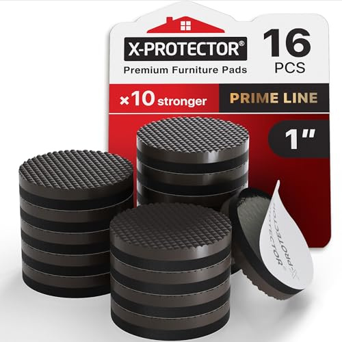 Patin antiderapant X-PROTECTOR - 16 pcs 25 mm Patin Caoutchouc Premium