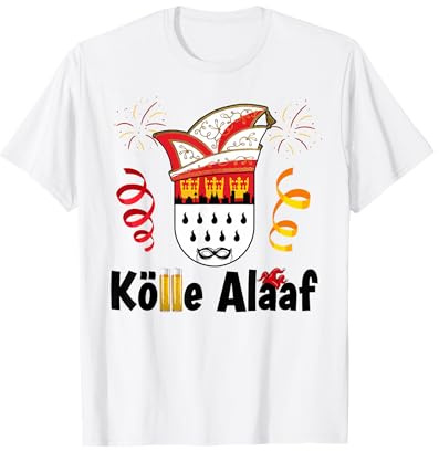 Kölner Dom Kölsch Kölle Alaaf Konfetti Karneval Fastnacht T-Shirt
