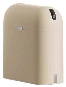 Wfxjyg2223 Poubelle Poubelle ménagère avec Couvercle Ouverture et Fermeture Automatique Salon Cuisine Salle de Bain Toilette Poubelle Intelligente Poubelles de Type capteur Poubelle de Cuisine(Beige)