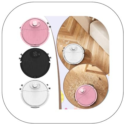 Jmwedia All Primes Robot Vacuum with Strong Suction, Roller Brush, Ideal for Pet Hair, Hard Floors, Carpet, Slim Quiet Cleans Hard Floors Medium Pile Carpets Integral Memory Multiple Cleaning Modes