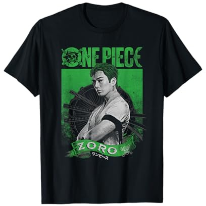 One Piece Zoro Etched Portrait Maglietta