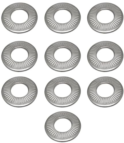 10 rondelle coniche seghettate in acciaio inox, distanziatori a molla, guarnizioni di ricambio per riparazione elettronica, automotive (M12)