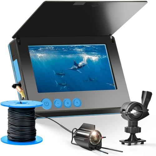 Angler's Essential Tool Tragbare Unterwasserkamera mit einem breiten Sichtbereich von bis zu 220 Grad (15 m)