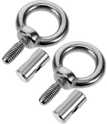 BUGUUYO Lot De 2 Boulons À Œil En Acier Inoxydable Pour Arrimage Filetage Robuste