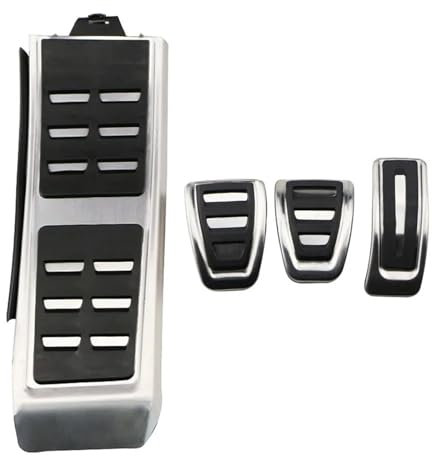 Auto Pedal Abdeckung Q5 8R SQ5 2009 2010 2011 2012 2013 2014 2015 LHD Auto Fußstütze Gas Brems Rest Fuß Pedal Abdeckung Pad Auto Pedale at MT Pedale Kappen(MT with Rest)