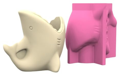 ohodhmnu Pot de fleur pratique en forme de champignon, moule en silicone robuste pour ciment et plâtre, fournitures artisanales pour jardin et intérieur