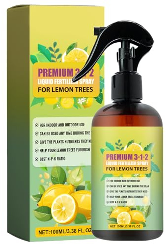 Plant Fertilizer Liquid - Healthy Lemon Tree Nutrient Spray | Spray d'engrais végétal biologique pour l'entretien des citronniers d'intérieur et d'extérieur