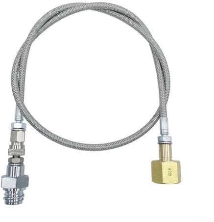 Zilimontt Tuyau haute pression robuste pour gazéificateur d'eau bleue, adaptateur pour une connexion efficace à de plus grandes bouteilles de dioxyde de carbone