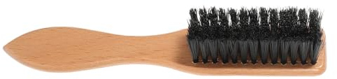 Angoily Spazzola da Barba Pennello da Barba Setole Naturali Manico in Legno Ergonomico Piccolo e Portatile