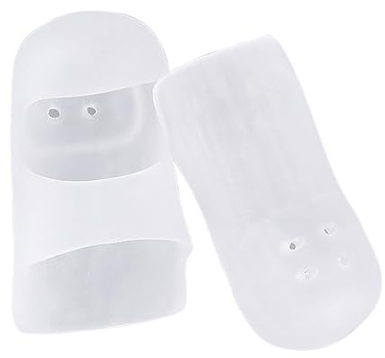 Protezioni per dita in silicone morbido con fori traspiranti per calli, vesciche e dita incrociate in rilievo coperture per dita in silicone