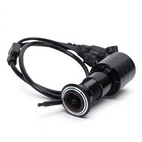 ASHATA Cámara de Mirilla de Puerta, 5MP Bluetooth WiFi Hotspot APP Monitoreo Visor de Puerta Digital con Lente CMOS de 1/3 Pulgadas de 1,66 Mm y Carcasa a Prueba de Agua para el Hogar
