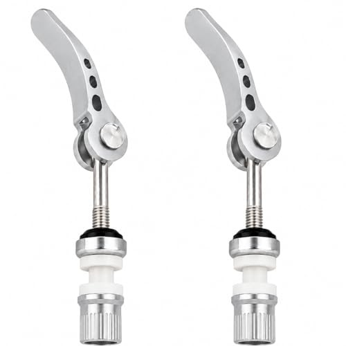 Ham-Hash Aluminium Schnellspanner M6 x 55 mm für Sattelstütze, Schnellverschluss Sattelklemme für MTB, Rennrad, Trekkingrad, Citybike