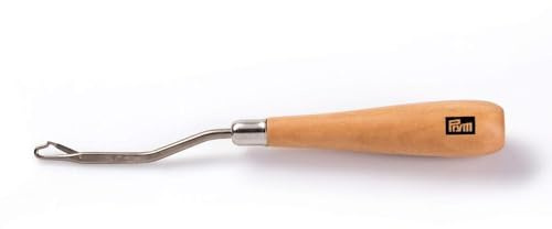 Prym Knüpfhaken für Feinsmyrna, gebogen mit Holzgriff 611866