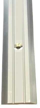 Carpet and Vinyl Metal Floor Edging - Vinyl Cover Strip Silver 900mm