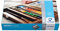 Van Gogh Set de peinture aquarelle, boîte en bois, 24 demi-plats + 3 accessoires