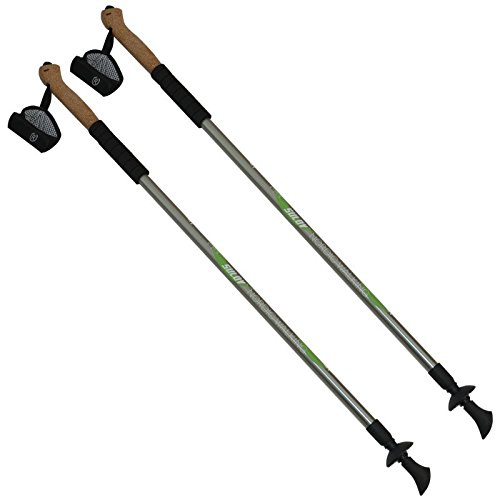 SULOV Adultos Bastones Bastones de Trekking par, Verde, 90 – 150 cm, Trek de 1