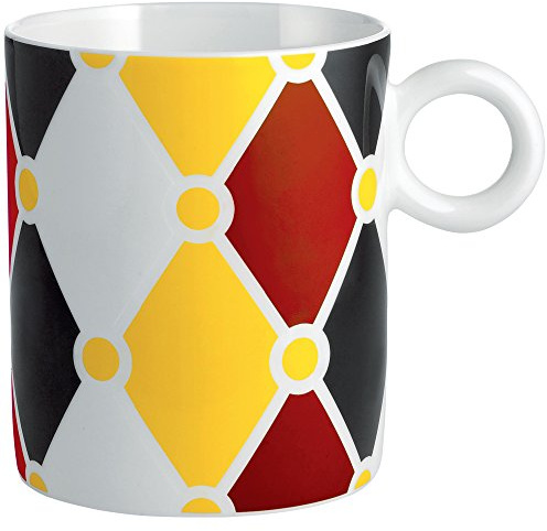 Alessi MW58 1 Circus Mug in Bone China, Multicolore