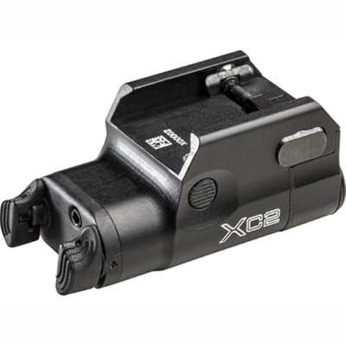 SureFire Weaponlights/XC2 Ultra Compact LED with Red Laser Handgun Light, Black, 300 Lumens