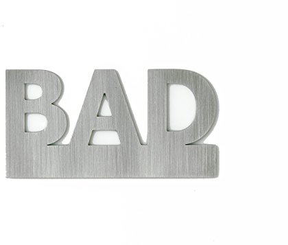 Türschild Toilettenschild WC-Schild BAD, Made in Germany