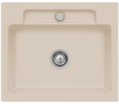 Villeroy & Boch Siluet 60 S Almond – 3346 01 AM Keramikspüle Handbetätigung