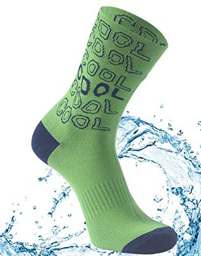 Agdkuvfhd Outdoor Neoprene Socks, Men Women Breathable Water Sports Waterproof Warm Anti Blister Skiing Hiking Kayaking Hunting Boot Socks 1 Pair, Medium, Green (Cool)
