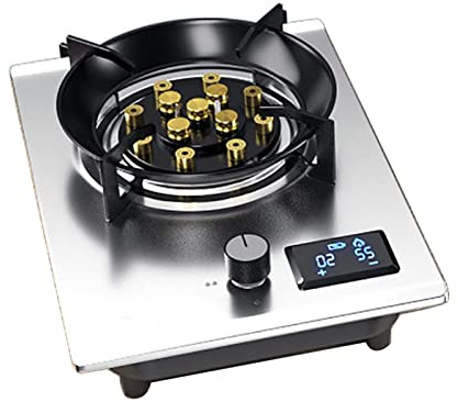 Gas Stove Propane Cooker, 8.0KW-13 Cavity High Flame, Timing Function Energy Saving Flameout Protection, Used For Home Kitchen Camping Garden Catering (Size : LPG)