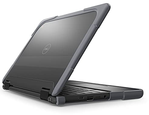 YZBYFON - Funda para Dell Chromebook 3110/3100 (Clamshell/2 en 1) de 11.6 pulgadas para estudiantes K-12, profesores y aulas, resistente y resistente a los golpes, cubierta dura protectora (gris)
