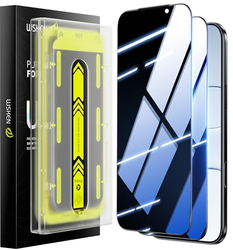 WSKEN für iPhone 15 Pro für Panzerglas Sichtschutz - [28° Anti Spy][Auto Dust-Elimination] Full Screen 9H Härte Schutzfolie Privacy Displayschutz Folie,Anti Fingerabdruck,Bläschenfrei,2 Stück