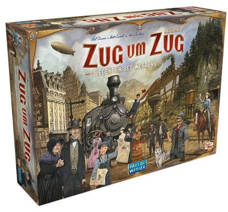 Days of Wonder, Zug um Zug Legacy: Legenden des Westens, Familienspiel, Brettspiel, 2-5 Spieler, Ab 10+ Jahren, 20-90 Minuten, Deutsch
