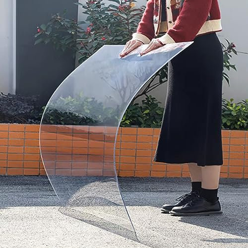 Lastre di Copertura in Policarbonato,Fogli in Acrilico Trasparente Resistente Alle Intemperie,Rivestimento di Tetti,Pensilina Tettoia per Esterno Serra Pannelli di Ricambio (0.6x2m)
