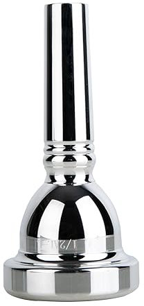 Glory Tenor Posaune Mundstück 61/2, großer Schaft, versilbertes Posaunenmundstück