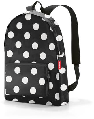 reisenthel mini maxi rucksack dots white - faltbarer kompakter Rucksack -wasserabweisend
