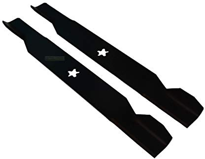 perfektGarten Lot de 2 lames de tondeuse à gazon de 46 cm compatibles avec les tondeuses autoportées Husqvarna LT-112, LT-130, LTH-130