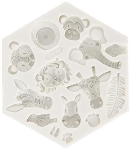 Glomora Silikon-Kuchenform in Tierform – Backform in Lebensmittelqualität Für DIY-Fondant-Dekoration(951 Gray)